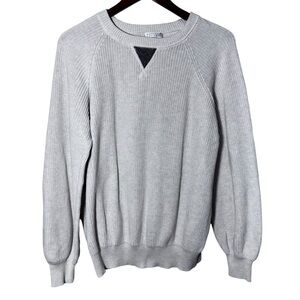 Brunello Cucinelli XL Silk Blend Knit Sweater Made in Italy
